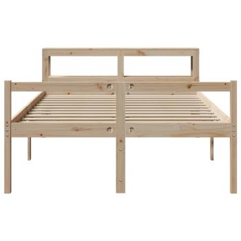 Seniorenbett mit Kopfteil ohne Matratze 140x190 cm