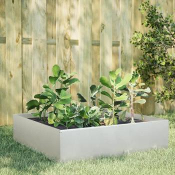 ARDEBO.de - Hochbeet 100x100x41 cm Edelstahl