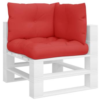 Palettenkissen 3-tlg. Rot Stoff