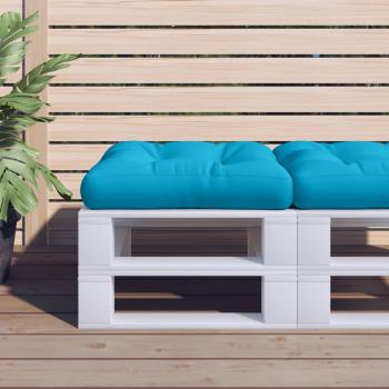 ARDEBO.de - Palettenkissen Blau 50x50x12 cm Stoff