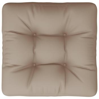 Palettenkissen Taupe 60x60x12 cm Stoff