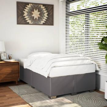 ARDEBO.de - Bettgestell Grau 120x200 cm Kunstleder