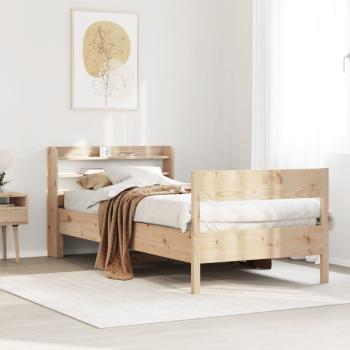 ARDEBO.de - Massivholzbett ohne Matratze 75x190 cm Kiefernholz