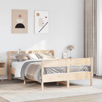 ARDEBO.de - Massivholzbett ohne Matratze 150x200 cm Kiefernholz