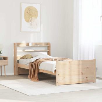 ARDEBO.de - Bettgestell mit Kopfteil ohne Matratze 75x190 cm