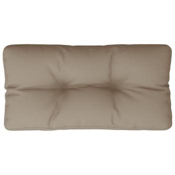Palettenkissen Taupe 80x40x12 cm Stoff