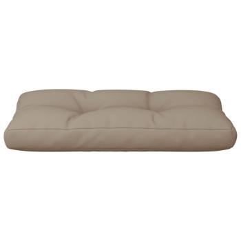 Palettenkissen Taupe 80x40x12 cm Stoff