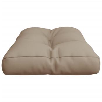 Palettenkissen Taupe 80x40x12 cm Stoff
