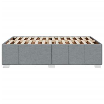 Bettgestell ohne Matratze Hellgrau 120x190 cm Stoff