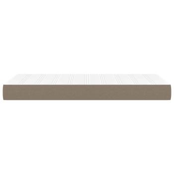 Taschenfederkernmatratze für Kinder Mittel Taupe 80x160 cm Stoff