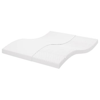 ARDEBO.de - Schaumstoffmatratze Weiß 180x220 cm 7-Zonen Härtegrad 20 ILD