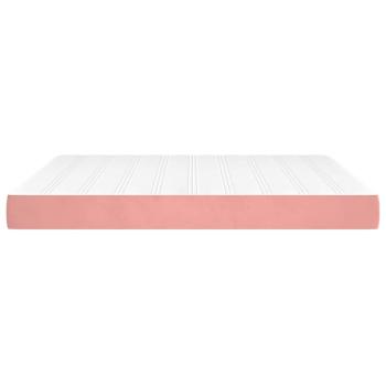 Taschenfederkernmatratze Mittel Rosa 160x220x20 cm Samt