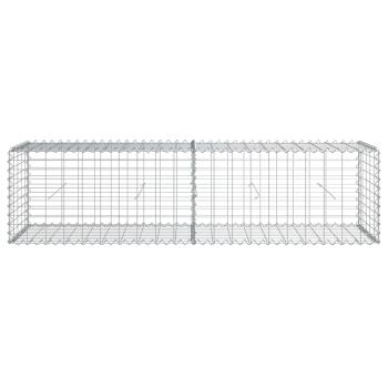 Gabione mit Deckel 200x50x50 cm Verzinktes Eisen