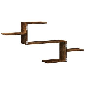 Wandregal Räuchereiche 104x15x49 cm Holzwerkstoff