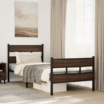 ARDEBO.de - Bettgestell ohne Matratze mit Kopf- und Fußteil 90x200 cm