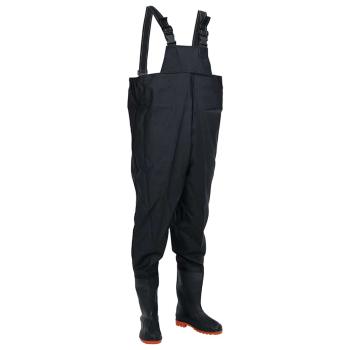 ARDEBO.de - Wathose mit Stiefeln Schwarz Größe 44