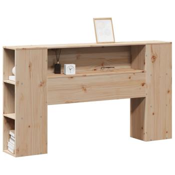 Kopfteil mit Stauraum 135 cm Massivholz Kiefer