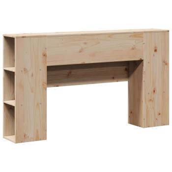 Kopfteil mit Stauraum 135 cm Massivholz Kiefer