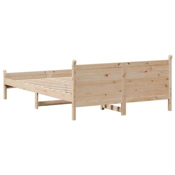 Massivholzbett ohne Matratze 120x200 cm Kiefernholz