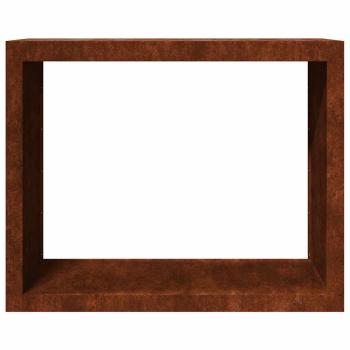 Brennholzregal 100x40x80 cm Wetterfester Stahl