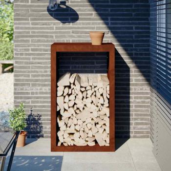 ARDEBO.de - Brennholzregal 60x40x100 cm Wetterfester Stahl