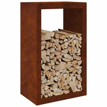 Brennholzregal 60x40x100 cm Wetterfester Stahl