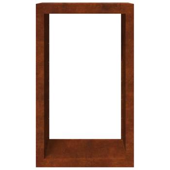Brennholzregal 60x40x100 cm Wetterfester Stahl