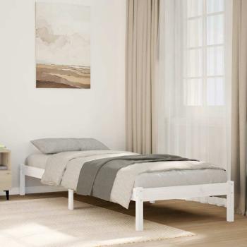 ARDEBO.de - Massivholzbett Extra Lang ohne Matratze Weiß 80x210 Kiefernholz