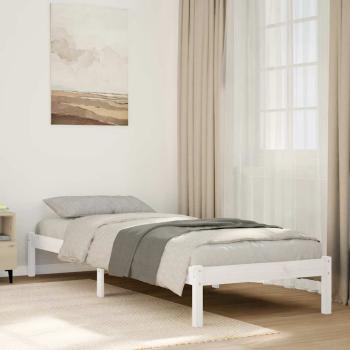 ARDEBO.de - Massivholzbett Extra Lang ohne Matratze Weiß 90x220 Kiefernholz
