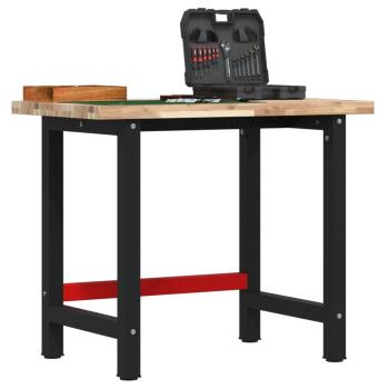 ARDEBO.de - Werkbank 100x60x83 cm Massivholz Akazie Rechteckig