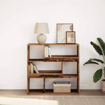 ARDEBO.de - Bücherregal/Raumteiler Altholz-Optik 100x33x94,5 cm