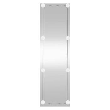 Wandspiegel mit LED-Leuchten 30x100 cm Glas Rechteckig