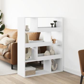 ARDEBO.de - B?cherregal Wei? 100x33x125,5 cm Holzwerkstoff