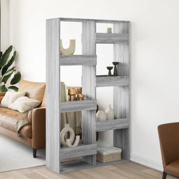 ARDEBO.de - Raumteiler Grau Sonoma 100x33x175 cm Holzwerkstoff