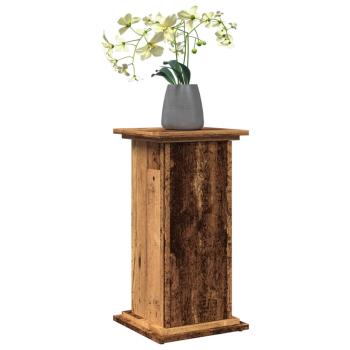 Postament mit Stauraum Altholz-Optik 31x30x60 cm Holzwerkstoff