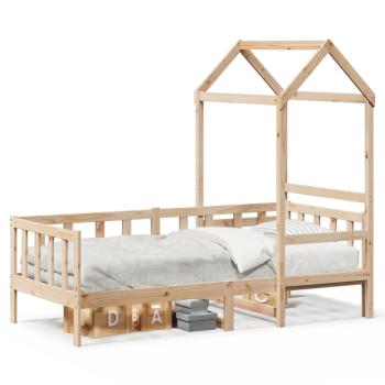 Tagesbett mit Dach 80x200 cm Massivholz Kiefer