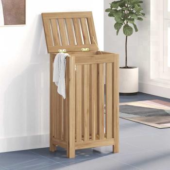 ARDEBO.de - Wäschebehälter 35x25x60 cm Massivholz Teak