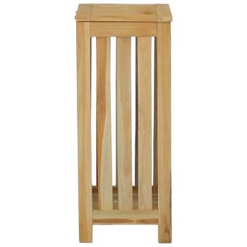 Wäschebehälter 35x25x60 cm Massivholz Teak