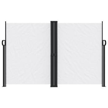 Seitenmarkise Ausziehbar Weiß 160x1200 cm