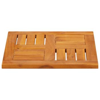 Tischplatte 40x40x2 cm Quadratisch Massivholz Akazie