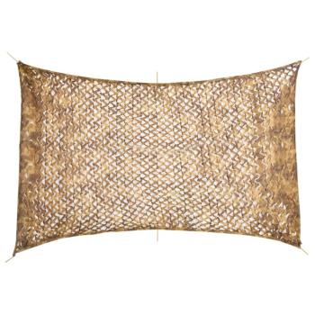 ARDEBO.de - Tarnnetz mit Aufbewahrungstasche 410x285 cm Sandfarbe
