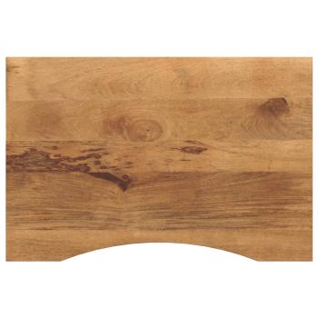 ARDEBO.de - Schreibtischplatte mit Aussparung 100x60x2,5cm Massivholz Mango