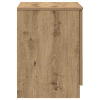 Nachttisch mit 2 Schubladen Artisan-Eiche 40x36x50 cm