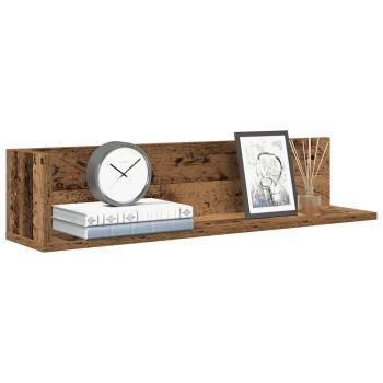 ARDEBO.de - Wandregale 2 Stk. Altholz-Optik 75x16,5x16,5 cm Holzwerkstoff
