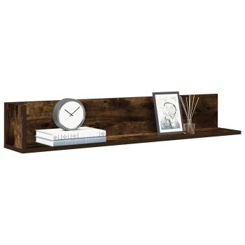 ARDEBO.de - Wandregale 2 Stk. Räuchereiche 100x16,5x16,5 cm Holzwerkstoff