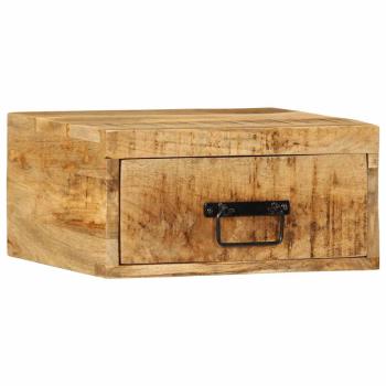 ARDEBO.de - Wand-Nachttisch Raues Mangoholz