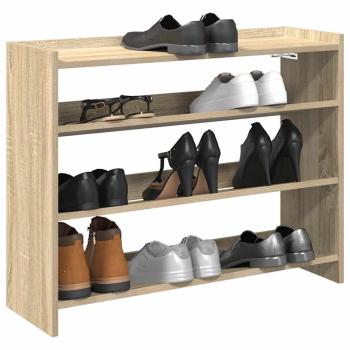 ARDEBO.de - Schuhregal Sonoma-Eiche 80x25x62 cm Holzwerkstoff