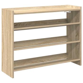 Schuhregal Sonoma-Eiche 80x25x62 cm Holzwerkstoff