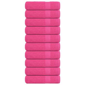 ARDEBO.de - Badetücher FROGN 10 Stk. Rosa 100x150 cm 360 g/m²
