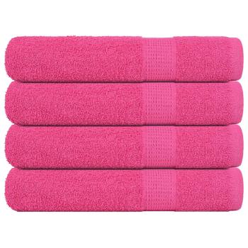 ARDEBO.de - Saunatücher FROGN 4 Stk. Rosa 80x200 cm 360 g/m²